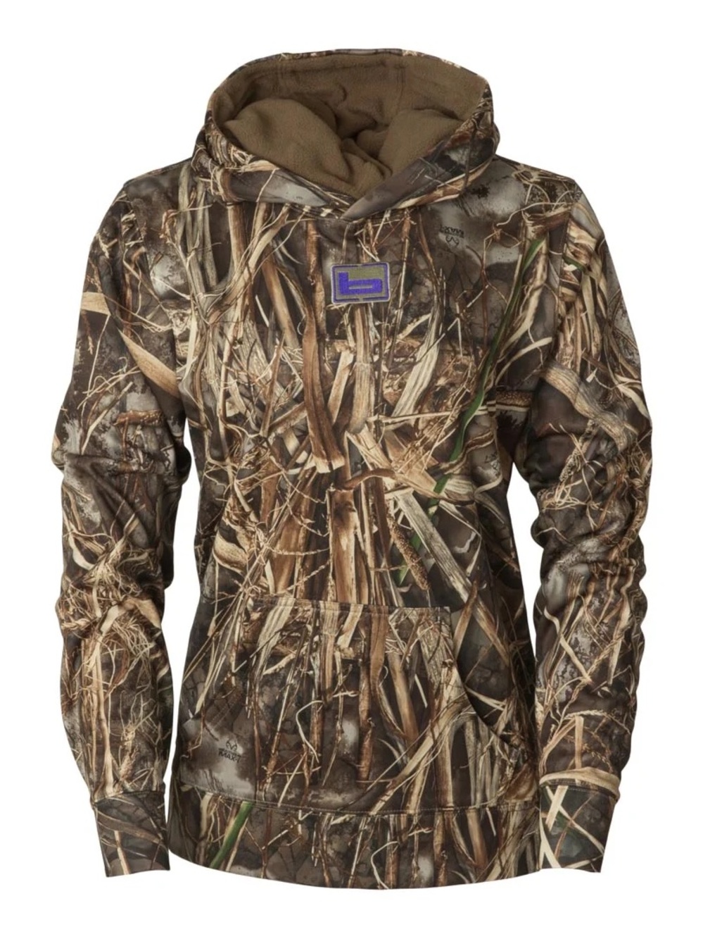 Banded Women’s Tec Fleece Hooded Pullover MAX-7 Camo Large NWT